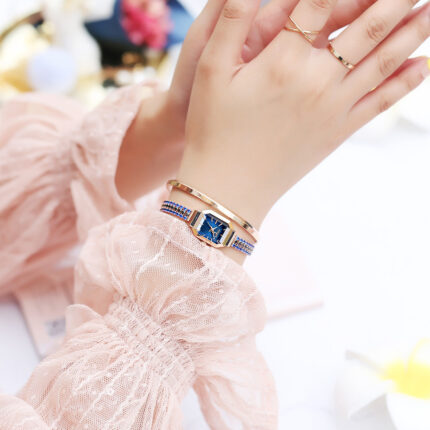 Đồng hồ nữ Julius Star JS-006 dây đính đá