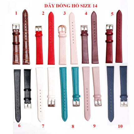 Dây đồng hồ Julius từ size 8 đến size 22