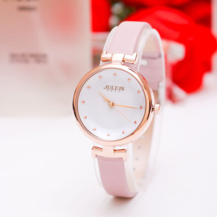 Đồng hồ nữ Julius JA-1313 dây da xinh xắn