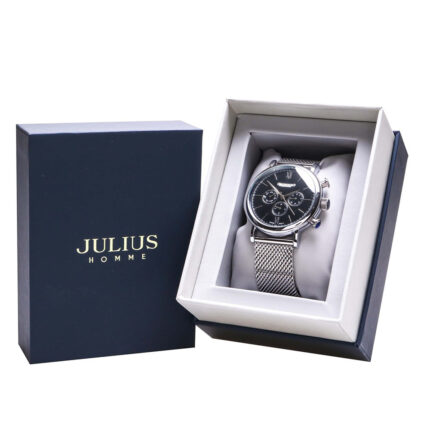 Đồng hồ nam Julius JAH-090 dây thép nam tính