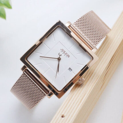 Đồng hồ JULIUS JA-1207 dây thép có lịch ngày