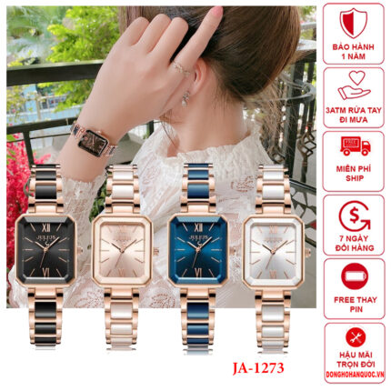 Đồng hồ nữ Julius Hàn Quốc JA-1273 dây đá sang trọng