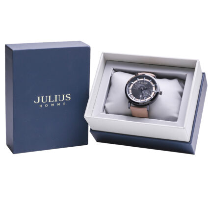 Đồng hồ nam Julius Jah-103 dây da có lịch ngày