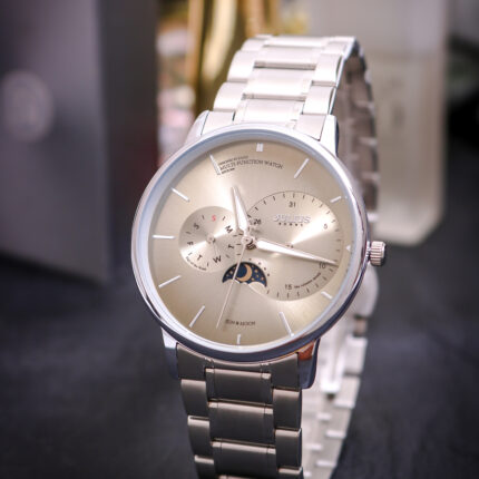 Đồng hồ nam Julius JAH-139 dây thép chạy 6 kim sang trọng