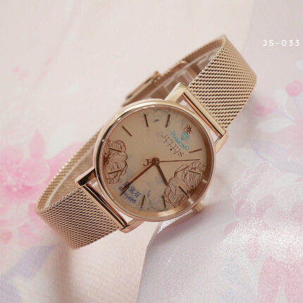 Đồng hồ nữ Julius Star JS-033 mặt hoa văn