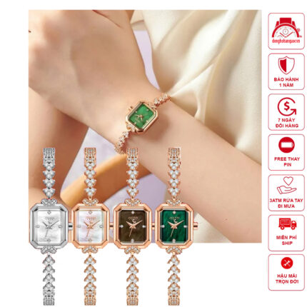 Đồng hồ nữ Julius JA-1437 dây đính đá siêu xinh