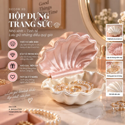 Hộp Đựng Vỏ Sò Silk Shell In 3D Sang Trọng